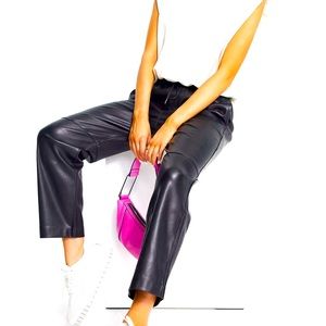 Faux Leather Mango Pants XS NWOT